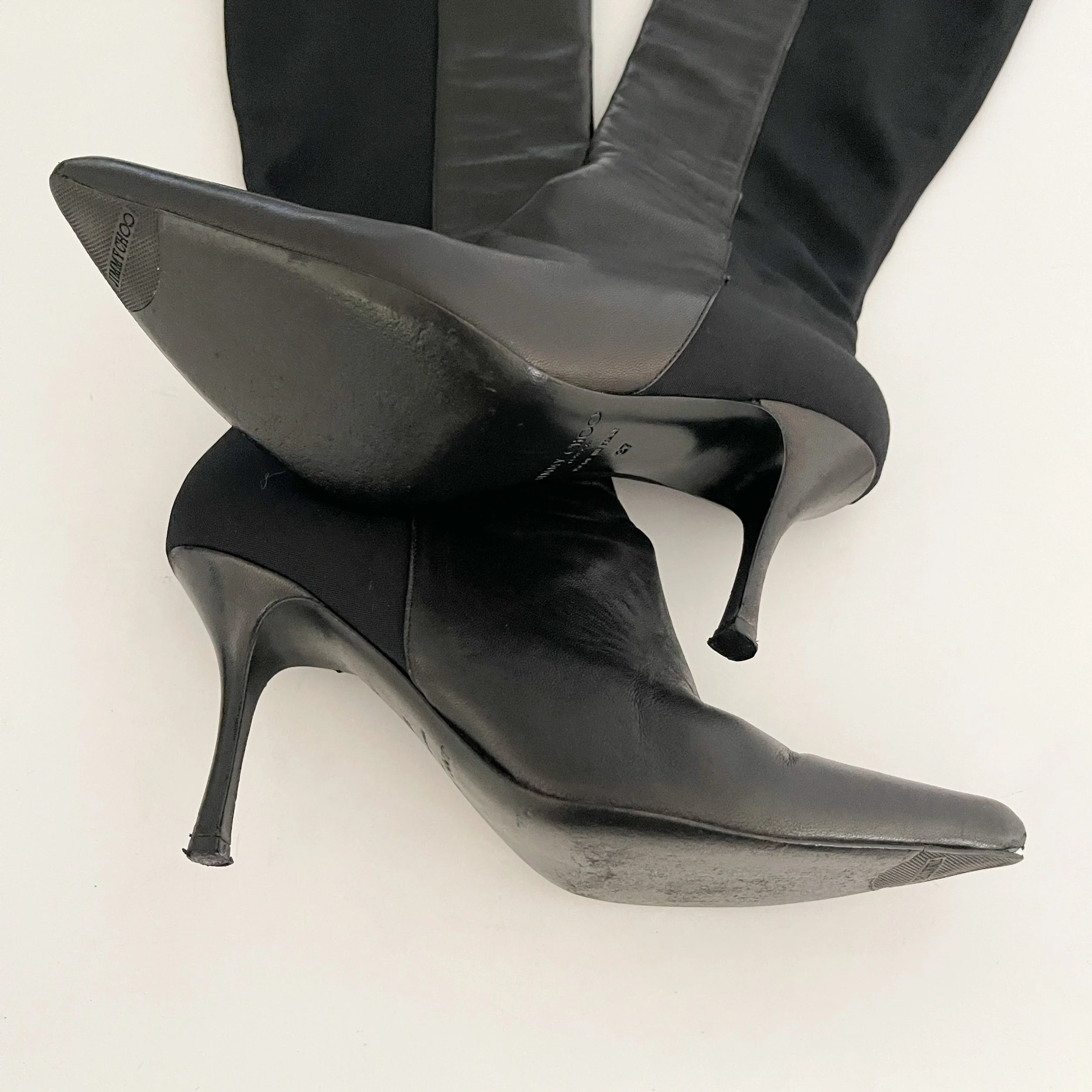 Chanel Iconic Camellia Black & Ivory Heels (US 7 / IT 37